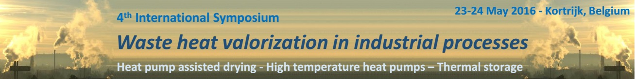 International Symposium: From waste heat to process heat. Heat reintegration and drying optimisation with industrial heat pumps.